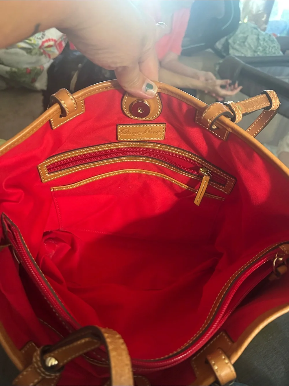 DOONEY & BOURKE  Tote  bubblegum blue and pastel pink